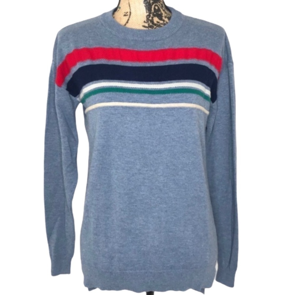 URBAN OUTFITTERS BDG Blue Striped Cotton Sweater XS